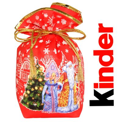 Сладкий новогодний подарок в мешочке весом 1000 грамм по цене 934 руб в Саратове