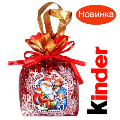 Детский новогодний подарок в мешочке весом 1200 грамм по цене 1296 руб в Саратове