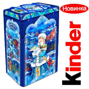 Детский новогодний подарок в жестяной упаковке весом 1200 грамм по цене 1561 руб в Саратове