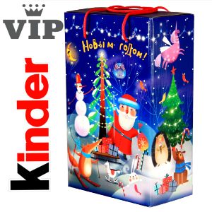 Детский подарок на Новый Год в картонной упаковке весом 3000 грамм по цене 3626 руб в Саратове