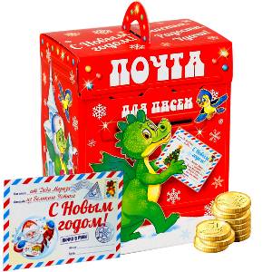 Сладкий новогодний подарок в премиальной упаковке весом 300 грамм по цене 175 руб в Саратове
