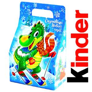 Детский новогодний подарок  в картонной упаковке весом 335 грамм по цене 803 руб в Саратове