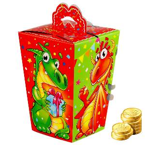 Детский подарок на Новый Год в картонной упаковке весом 600 грамм по цене 318 руб в Саратове