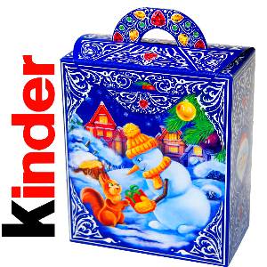 Детский подарок на Новый Год в картонной упаковке весом 630 грамм по цене 1710 руб в Саратове
