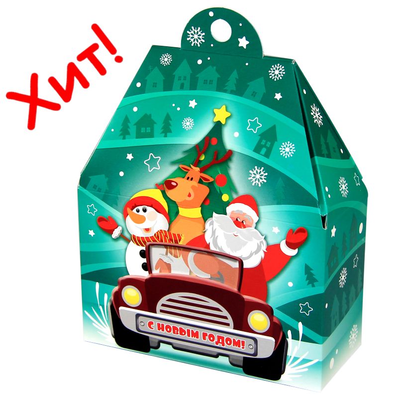 Детский подарок на Новый Год в картонной упаковке весом 750 грамм по цене 539 руб в Саратове