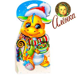 Детский подарок на Новый Год в картонной упаковке весом 750 грамм по цене 631 руб в Саратове