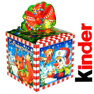 Сладкий новогодний подарок в картонной упаковке весом 800 грамм по цене 720 руб в Саратове