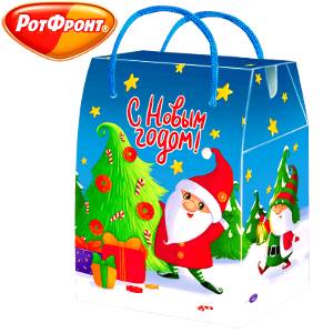 Сладкий подарок на Новый Год в картонной упаковке весом 850 грамм по цене 625 руб в Саратове