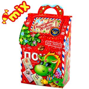 Детский подарок на Новый Год в картонной упаковке весом 950 грамм по цене 748 руб в Саратове