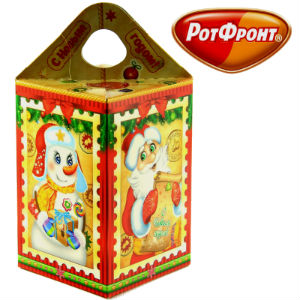 Детский новогодний подарок в картонной упаковке весом 600 грамм по цене 399 руб в Саратове