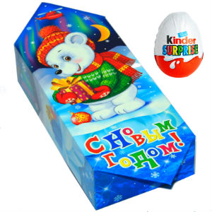 Детский новогодний подарок в картонной упаковке весом 650 грамм по цене 581 руб в Саратове