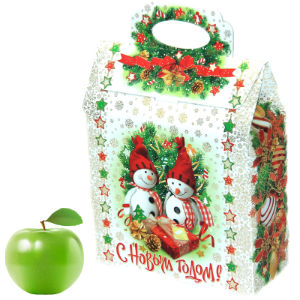 Детский новогодний подарок в картонной упаковке весом 750 грамм по цене 684 руб в Саратове